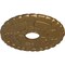 Ekena Millwork Kendall Train Station Medallion (Canopies up to 3 7/8"), 18 1/2"OD x 3 7/8"ID x 1"P, Pale Gold CM18KDPAS - alternate 2